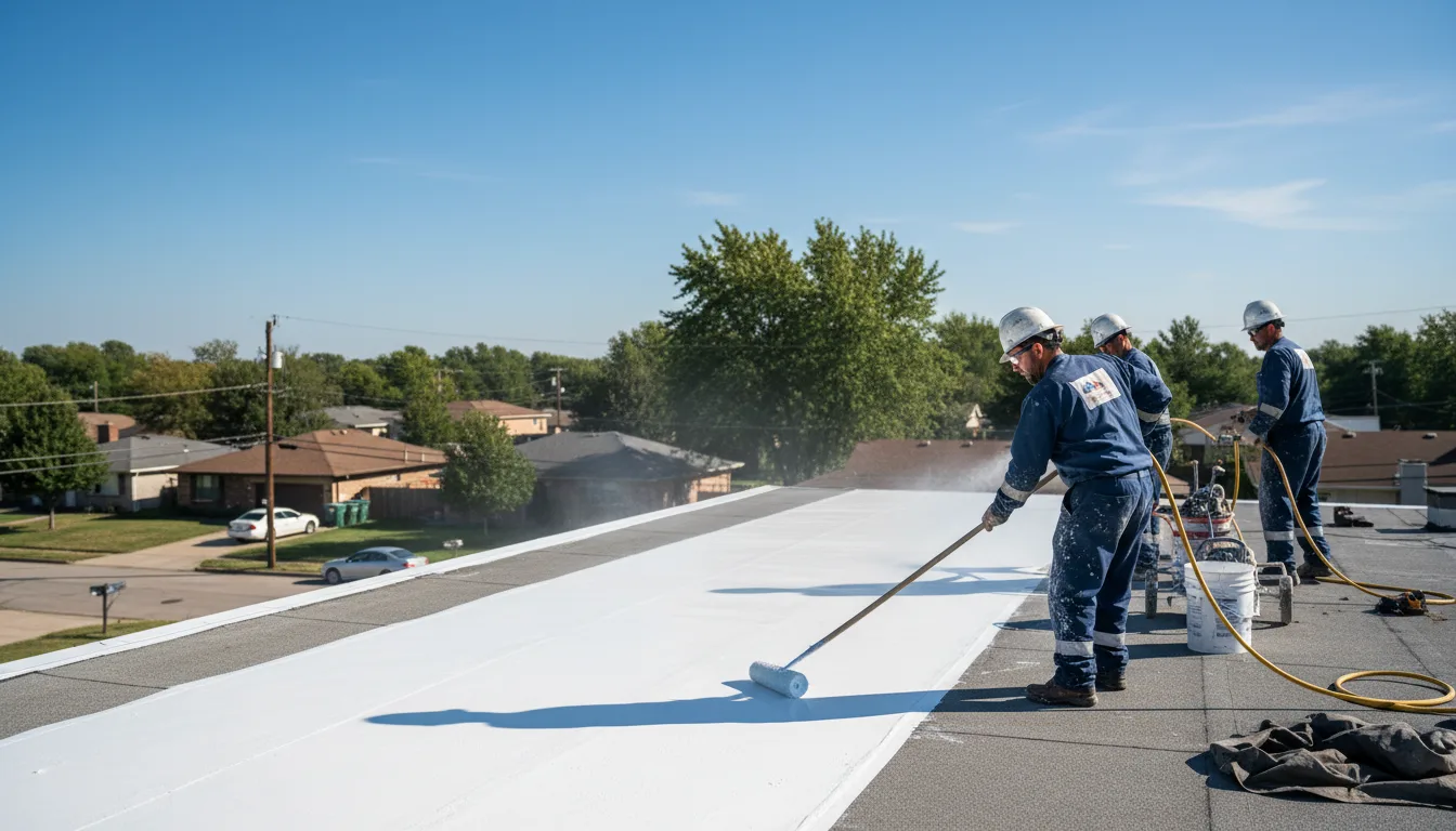 Commercial roof coating in Charmco, WV near me